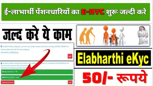 Bihar e Labharthi Kyc Online,E Labharthi KYC Online ई-लाभार्थी पेंशनधारियों का e-KYC शुरू जल्दी करे